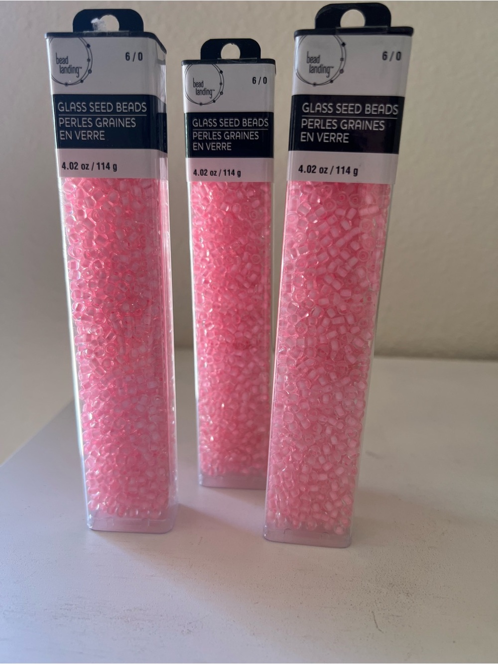 Bead Landing glass seed beads 6/0 (3 tubes)